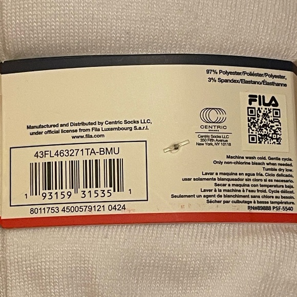 Fila Men's Gray And White No Show Socks 12 Pairs Brand NEW In PACKAGE - Picture 4 of 9